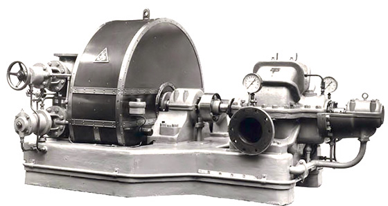 turbine centrifuge-aandrijving geleverd ten behoeve van de suikerfabriek Djatiroto II