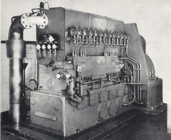 Meier Mattern Stoommotor van Werkspoor 6cil