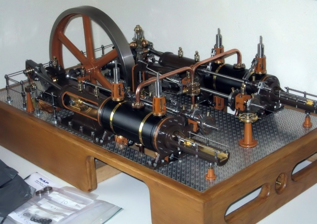 druk Roman Syndicaat modellen van stoommachines van verschillende bouwers, en met uitzondering  een aantal verbrandings motoren