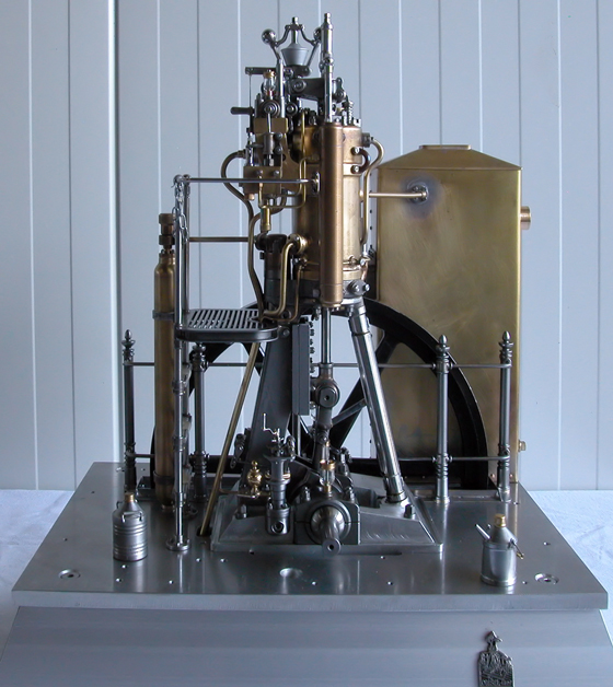 Model stoommachines van verschillende bouwers