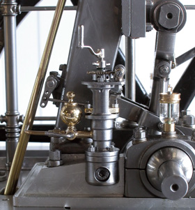 Model stoommachines van verschillende bouwers