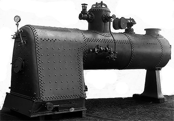 Hier naast is een Stationaire ketel voor Transvaal, type Locomotief