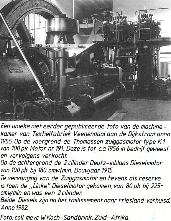Machinekamer met Deutz motor