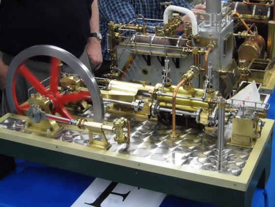 Model stoommachines van verschillende bouwers