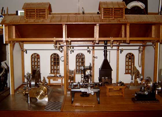 Model stoommachines van verschillende bouwers